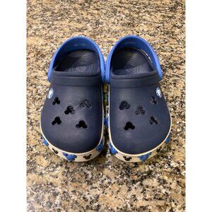 Crocs Classic Disney Mickey Mouse Navy, Blue and White Toddler Shoes Size 6/7
